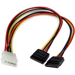 CABLE DE PODER 4 PIN SPLIT Y A DOBLE SATA DE PODER DISCO LECTORA SATA-PS-15