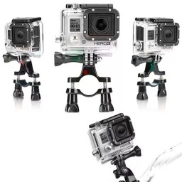 SOPORTE COMPATIBLE PARA GO PRO BICICLETA MOTO 1 TRAMO GOPRO