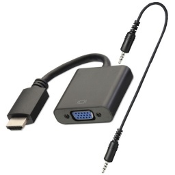 ADAPTADOR CONVERTIDOR HDMI MACHO A VGA ACTIVO KIT