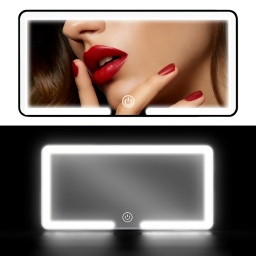 ESPEJO CON LUZ LED PARA EL AUTO SE COLOCA SOBRE EL PARASOL DEL VEHICULO