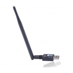 MINI ADAPTADOR USB WIFI CON ANTENA 2 DBI 300MBPS