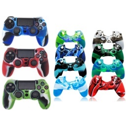 FUNDA PROTECTOR SILICONA JOYSTICK CONTROL PS4 CAMUFLADOS VARIOS COLORES