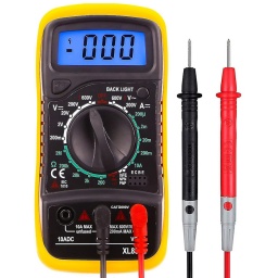 TESTER DIGITAL MULTIMETRO VOLTMETRO AMPERIMETRO AC DC OHM VOLT TESTER PRUEBA DE CORRIENTE PANTALLA