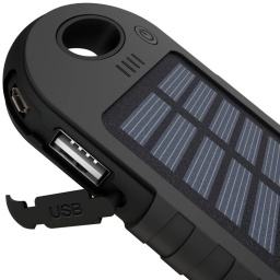 CARGADOR DE EMERGENCIA O POWER BANK SOLAR 5000 MAH