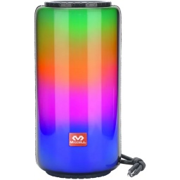 PARLANTE CILINDRO LUCES LED RGB BLUETOOTH 5.3 CON LECTOR MICRO-SD USB AUX JACK 3.5MM VQ-SP27