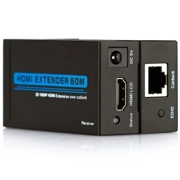 EXTENSOR ADAPTADOR CONVERSOR HDMI A RED LAN ETHERNET RJ45 60 METROS