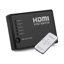 SWITCH HDMI 5 PUERTOS FULL HD 1080P CONTROL REMOTO