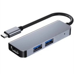 ADAPTADOR HUB USB-C A HDMI USB 3.0 TIPO C 3 EN 1 MACBOOK