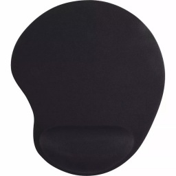 MOUSE PAD NEGRO CON GEL CALIDAD PREMIUM EN BLISTER CON APOYA MUECA