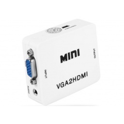 ADAPTADOR CONVERSOR CONVERTIDOR VGA A HDMI CON AUDIO