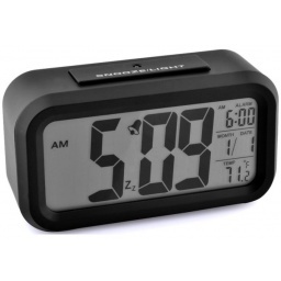 RELOJ DESPERTADOR CON FECHA Y TEMPERATURA ALARMA TERMOMETRO