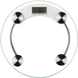 BALANZA DE BAO DIGITAL SUPERFICIE DE VIDRIO 8MM 2 PILAS AAA
