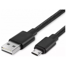 CABLE MICRO USB ACORDONADO ALTA CALIDAD 1 METRO