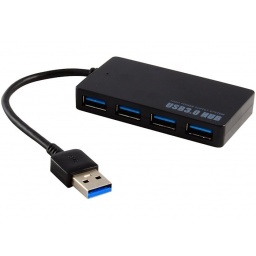HUB USB 3.0 DE 4 CON CABLE PUERTOS ALTA VELOCIDAD TIPO A