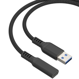 CABLE EXTENSION ALARGUE USB 3.0 MACHO A USB-C HEMBRA 1 MT METRO TIPO A(M) A TYPE C(H)