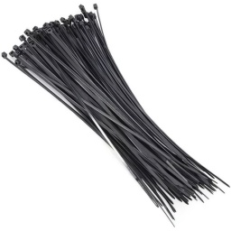 PRECINTOS PLASTICOS ZUNCHOS ABRAZADERAS COLLARIN AMARRE 20CM X 2.5MM X100 UNIDADES