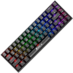 TECLADO MECANICO GAMER INALAMBRICO CON LUCES LED RGB COLORES XTRIKE ME GK-994W RECARGABLE
