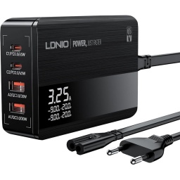 CARGADOR DE PARED PD 70W  65W - 2 USB-C PD + 2 QC 3.0 CARGA RAPIDA TIPO C NOTEBOOK MACBOOK A4808Q