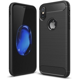 PROTECTOR FUNDA TPU TIPO CARBONO PARA IPHONE X 10 / XS