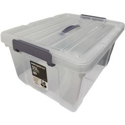 CAJA ORGANIZADORA DE PLASTICO 35 LITROS COLOR ORGANIZADOR TRANSPARENTE