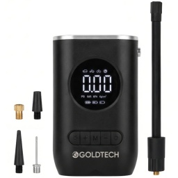 INFLADOR PORTABLE RECARGABLE PARA BICICLETAS MOTOS AUTOS PELOTAS INFLABLE COMPRESOR DE AIRE GOLDTECH