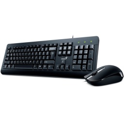 COMBO TECLADO EN ESPAOL Y MOUSE GENIUS KM-170 KM-160 CABLE CABLEADO USB