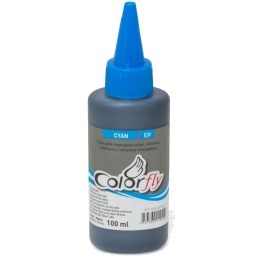 BOTELLA DE TINTA COMPATIBLE IMPRESORA EPSON CYAN PARA SISTEMA CONTINUO