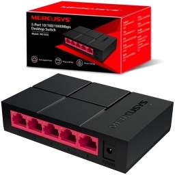 SWITCH RED ETHERNET GIGABIT 5 PUERTOS MERCUSYS 5-PORT 1000MBPS MS105G