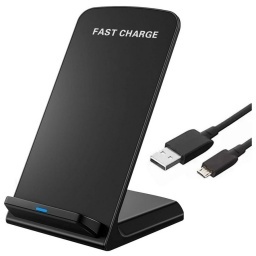 CARGADOR INALAMBRICO QI FAST CHARGER O CARGA RAPIDA DE BASE O DOCK PARA CELULAR