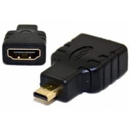 ADAPTADOR CUPLA MICRO HDMI MACHO A HDMI HEMBRA