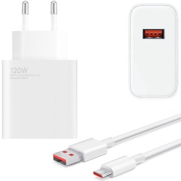 CARGADOR DE PARED XIAOMI 120W USB PD CARGA ULTRA RAPIDA + 1 USB TIPO A