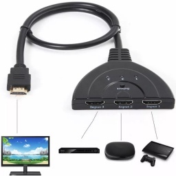 SWITCH HDMI 3 PUERTOS FULL HD 1080P SIN ALIMENTACION