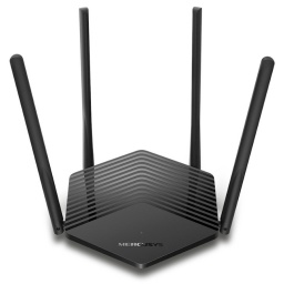ROUTER MERCUSYS AX1500 WIFI 6 DOBLE BANDA WI-FI 4 ANTENAS 3 PUERTOS RJ45 SWITCH GIGABIT MR60X