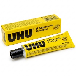 PEGAMENTO UNIVERSAL UHU 35 ML MULTIPROPOSITO MADERA VIDRIO CUERO METAL TEXTILES