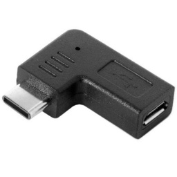ADAPTADOR USB-C A MICRO-USB TIPO C USB EN ANGULO DE 90 GRADOS