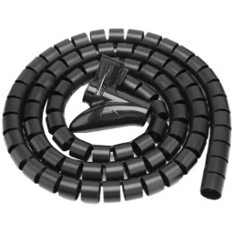 ORGANIZADOR DE CABLES FUNDA PROTECTOR RULO ESPIRAL FLEXIBLE DE 2 METROS