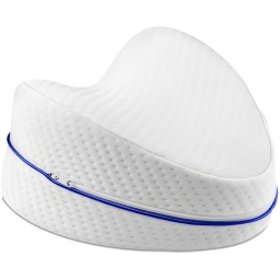 ALMOHADA PARA PIERNAS RODILLAS ORTOPEDICA ESPUMA VISCOELASTICA CON DISEO ERGONOMICO FUNDA LAVABLE