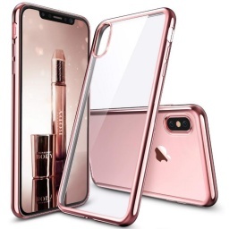 PROTECTOR FUNDA TPU BORDE COLOR METALIZADO IPHONE XS MAX