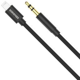 CABLE ADAPTADOR LIGHTNING A PLUG JACK 3.5MM AUDIO PARA IPHONE 5 6 7 8 10 11 12 12 14