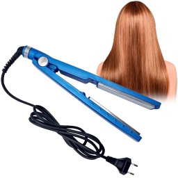 PLANCHITA DE PELO ALISADORA DE CABELLO PLANCHA TITANIO AZUL 45W