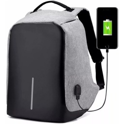 MOCHILA ANTI-ROBO CON USB PARA CONECTAR A POWER BANK 15.6"