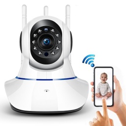 CAMARA IP HD DOMO INALAMBRICO WIFI IOS ANDROID DOBLE ANTENA