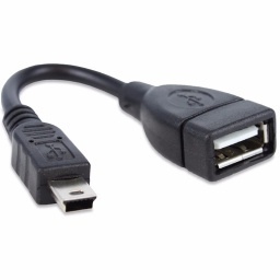 CABLE OTG MINI USB 5 PIN MACHO A USB HEMBRA