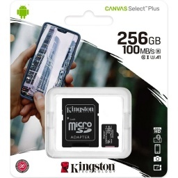 MEMORIA MICRO SD 256GB KINGSTON MICRO-SDXC CLASE 10 100MB MICROSD