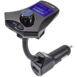 TRANSMISOR FM BLUETOOTH PENDRIVE USB CARGADOR Y LECTOR DE MEMORIA MICRO-SD RADIO DE AUTO