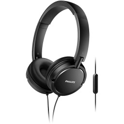 AURICULARES CON MICROFONOS MANOS LIBRES PHILIPS EXTRA BASS SHL5005 - NEGRO