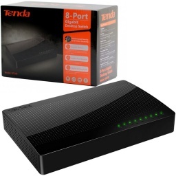 SWITCH RED ETHERNET GIGABIT 8 PUERTOS TENDA SG108 1000MBPS LAN