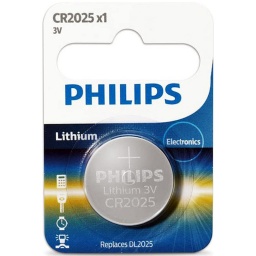 PILA BATERIA CR2025 3V PHILIPS CONTROL REMOTO Y VS DISPOSITIVOS TIPO MONEDA