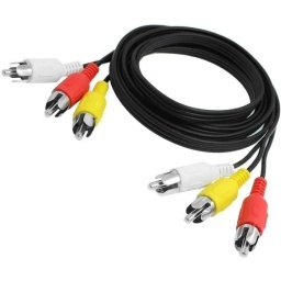 CABLE 3 RCA MACHO A 3 RCA MACHO AUDIO Y VIDEO 1.5 METROS