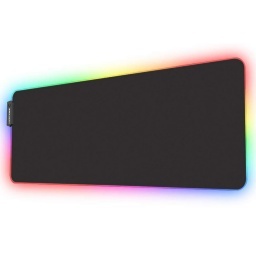 PAD GAMER LISO PARA TECLADO Y MOUSE LUZ LED COLORES O ALFOMBRA RGB 79 X 30CM